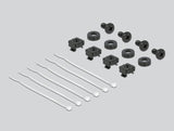 Delock 10″ Kabelmanagement Bürstenleiste mit Kabelabfangplatte 1 HE grau