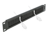 Delock 19″ Kabelmanagement Bürstenleiste 1 HE schwarz