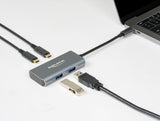 Delock Externer USB 10 Gbps USB Type-C™ Hub mit 2 x USB Typ-A und 2 x USB Type-C™