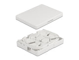 Delock LWL Anschlussdose zur Wandmontage für 2 x SC Simplex oder LC Duplex weiß