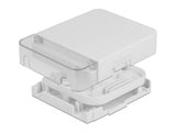 Delock LWL Anschlussdose zur Wandmontage für 1 x SC Simplex oder LC Duplex weiß