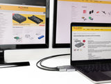 Delock Dual HDMI Adapter mit 4K 60 Hz und PD 3.0 für MacBook