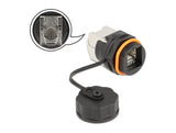 Delock Kabelverbinder RJ45 Buchse zu Cat.6A LSA mit Verschlusskappe wasserfest
