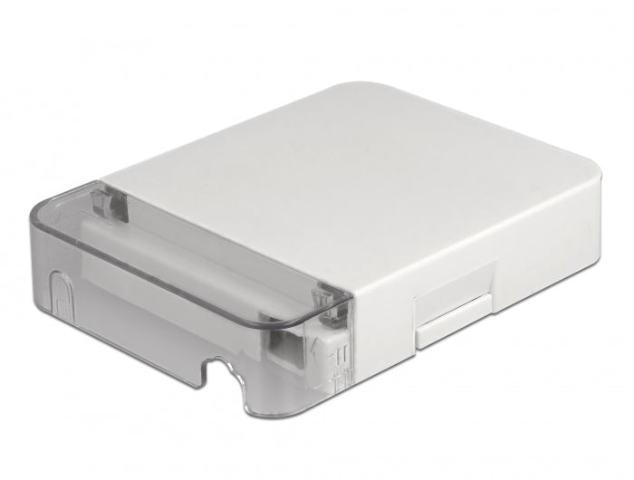 Delock LWL Anschlussdose zur Wandmontage für 1 x SC Simplex oder LC Duplex weiß