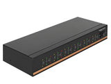 Delock USB 2.0 auf 12 Port Seriell RS-232 Hub mit Überspannungsschutz und erweitertem Temperaturbereich