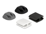 Delock Kabelhalter und Kabelclip Set 4 Stück