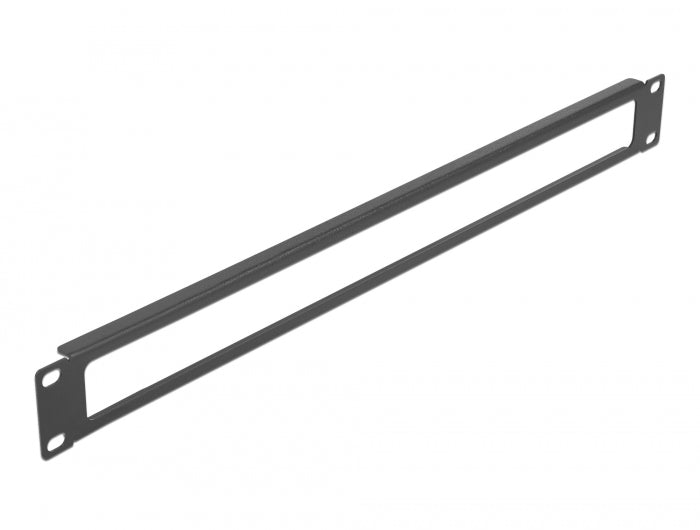 Delock 19″ Netzwerkschrank Panel mit Öffnung 1 HE schwarz