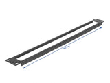 Delock 19″ Netzwerkschrank Panel mit Öffnung 1 HE schwarz