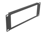 Delock 10″ Netzwerkschrank Panel mit Öffnung 2 HE schwarz
