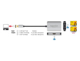 Delock USB Type-C™ Splitter (DP Alt Mode) > 1 x HDMI + 1 x VGA out