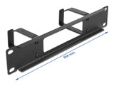 Delock 10″ Kabelmanagement Rangierpanel mit Öffnung und 2 Bügeln 1 HE schwarz