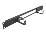 Delock 19″ Kabelmanagement Rangierpanel mit Öffnung und 2 Bügeln 1 HE schwarz