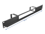 Delock 19″ Kabelmanagement Rangierpanel mit Öffnung und 2 Bügeln 1 HE schwarz