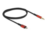 Delock Audiokabel 8 Pin Lightning™ Stecker zu Klinkenstecker 3,5 mm 3 Pin 0,5 m