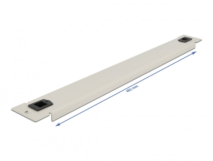 Delock 19″ Netzwerkschrank Blindabdeckung werkzeugfrei 1 HE grau