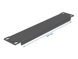 Delock 10″ Netzwerkschrank Blindabdeckung 1 HE schwarz