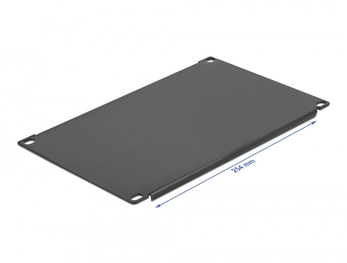 Delock 10″ Netzwerkschrank Blindabdeckung 4 HE schwarz