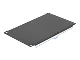 Delock 10″ Netzwerkschrank Blindabdeckung 4 HE schwarz