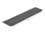 Delock 19″ Netzwerkschrank Blindabdeckung 3 HE schwarz