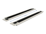 Delock 19″ Kabelmanagement Bürstenleiste werkzeugfrei 1 HE grau