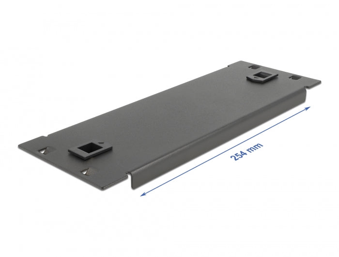 Delock 10″ Netzwerkschrank Blindabdeckung werkzeugfrei 2 HE schwarz
