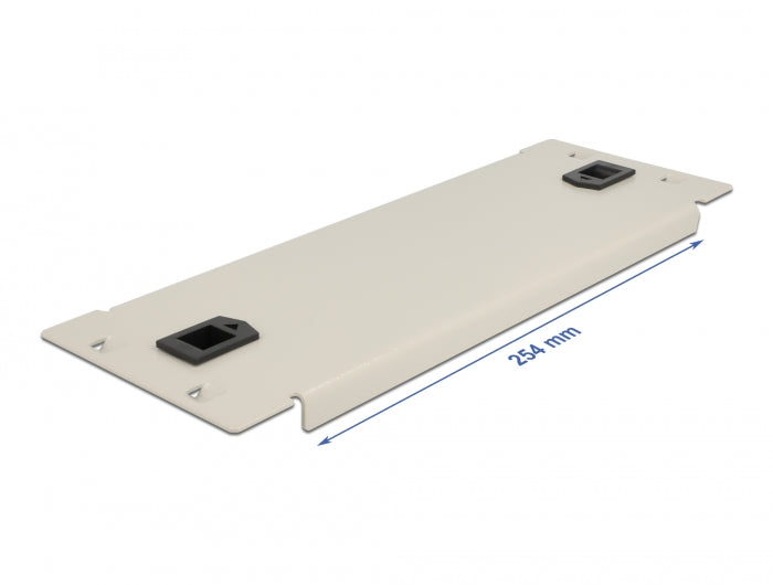 Delock 10″ Netzwerkschrank Blindabdeckung werkzeugfrei 2 HE grau