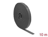 Delock Klettband auf Rolle L 10 m x B 15 mm grau