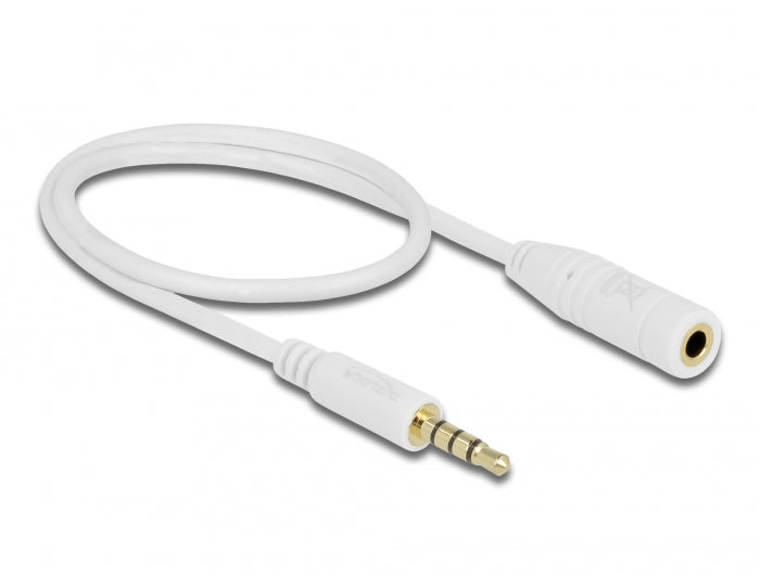Delock Verlängerungskabel Audio Klinke 3,5 mm Stecker / Buchse 4 Pin 0,5 m