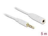 Delock Verlängerungskabel Audio Klinke 3,5 mm Stecker / Buchse 4 Pin 5 m