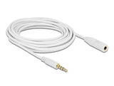 Delock Verlängerungskabel Audio Klinke 3,5 mm Stecker / Buchse 4 Pin 5 m