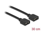 Delock RGB Anschlusskabel 3 Pin für 5 V RGB / ARGB LED Beleuchtung 30 cm