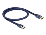 Delock Ultra High Speed HDMI Kabel 48 Gbps 8K 60 Hz blau 0,5 m zertifiziert