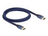 Delock Ultra High Speed HDMI Kabel 48 Gbps 8K 60 Hz blau 1 m zertifiziert