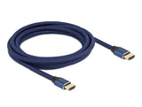 Delock Ultra High Speed HDMI Kabel 48 Gbps 8K 60 Hz blau 3 m zertifiziert