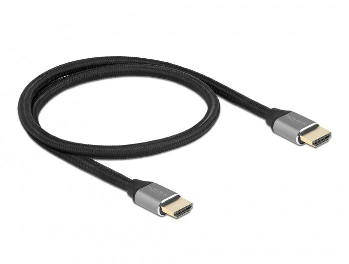 Delock Ultra High Speed HDMI Kabel 48 Gbps 8K 60 Hz grau 0,5 m zertifiziert