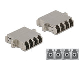 Delock LWL Kupplung LC Quad Buchse zu LC Quad Buchse Singlemode Metall