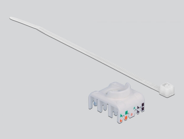 Delock Hutschienenadapter mit Keystone Modul RJ45 Buchse Cat.6A LSA