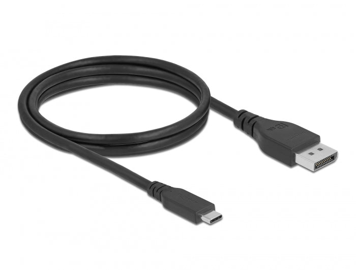 Delock Bidirektionales USB Type-C™ zu DisplayPort Kabel (DP Alt Mode) 8K 60 Hz 1 m DP 8K zertifiziert