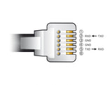 Delock Adapterkabel USB Typ-A zu Seriell RS-232 RJ12 mit ESD Schutz Skywatcher 2 m