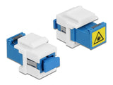 Delock Keystone Modul SC Simplex Buchse zu SC Simplex Buchse mit Laserschutzklappe innen