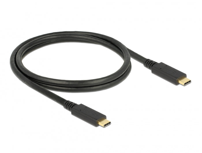 Delock USB 10 Gbps Kabel USB Type-C™ zu USB Type-C™ 1 m PD 5 A E-Marker