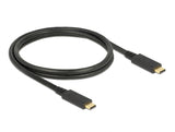 Delock USB 10 Gbps Kabel USB Type-C™ zu USB Type-C™ 1 m PD 5 A E-Marker