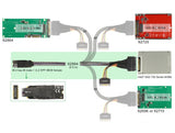 Delock M.2 Key M zu U.2 SFF-8639 NVMe Adapter mit 50 cm Kabel