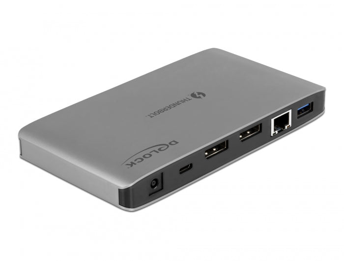 Delock Thunderbolt™ 3 Dockingstation 8K - Dual DisplayPort / USB / LAN / SD / Audio / PD 3.0