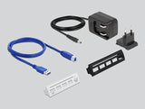 Delock 4 Port USB 5 Gbps Hub, 1 Port USB Strom intern / extern