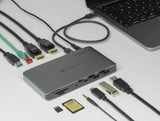 Delock Thunderbolt™ 3 Dockingstation 8K - Dual DisplayPort / USB / LAN / SD / Audio / PD 3.0