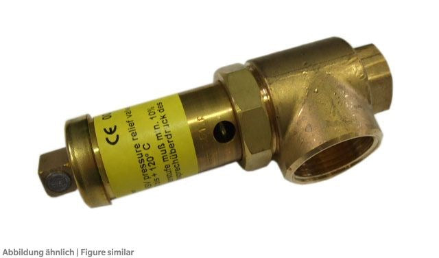 Sicherheitsventil Hansa KSV 12bar G1/2"xG1", Abblaseventil mit TÜV