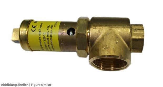 Sicherheitsventil Hansa KSV 32bar G1/2"xG1", Abblasventil mit TÜV