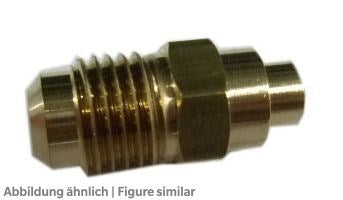 Lötstutzen 3/16" x 1/4" x 3/8" ohne Schraderventileinsatz und Kappe