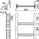 BETTERMANN Kabelleiter 80x500x3000mm SLS80C40F 50 FT Profil ungelocht